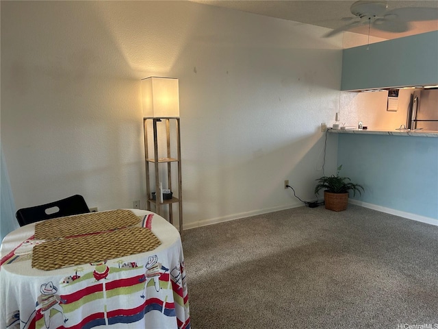 94-203 Paioa Pl Unit P201, Waipahu, HI 96797 - carpeted bedroom featuring freestanding refrigerator and baseboards