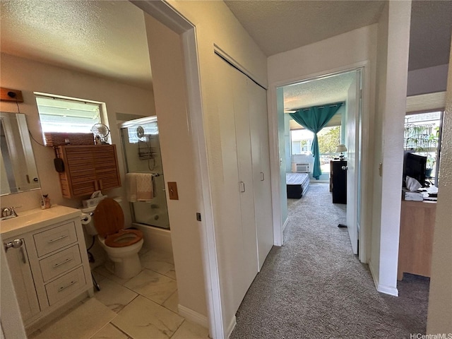 94-203 Paioa Pl Unit P201, Waipahu, HI 96797 - corridor with a textured ceiling and light colored carpet