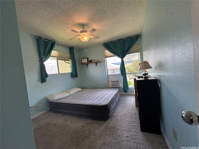 94-203 Paioa Pl Unit P201, Waipahu, HI 96797 - carpeted bedroom featuring a textured ceiling and a ceiling fan