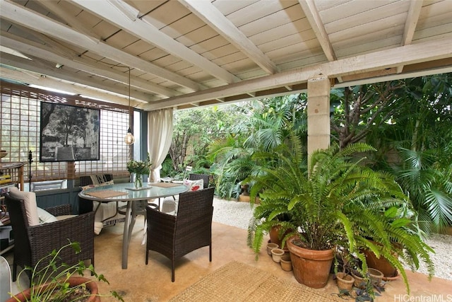 view of patio / terrace with outdoor dining area
