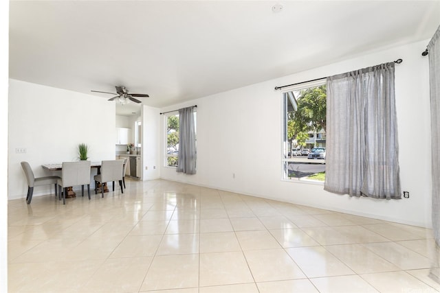 91-1058 Kekuilani Loop Unit 1701, Kapolei, HI 96707 - spare room with light tile patterned floors and ceiling fan