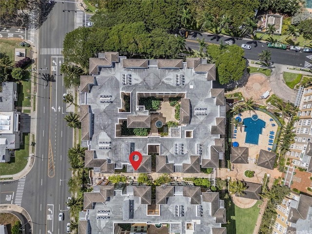 birds eye view of property