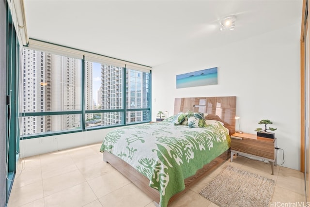 1888 Kalakaua Ave Unit 1705, Honolulu, HI 96815 - tiled bedroom featuring a view of city