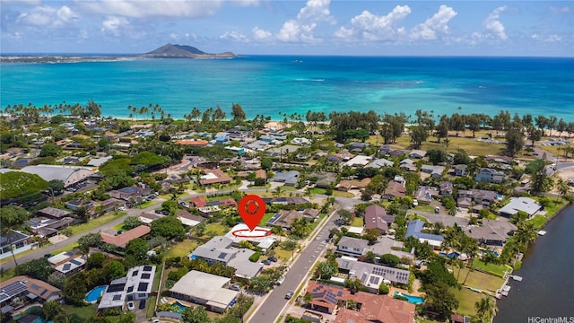 122 Kakahiaka St, Kailua, HI 96734 - aerial overview of property's location with a large body of water and nearby suburban area