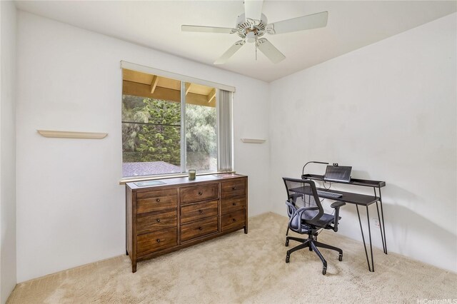 95-996 Wikao St Unit P302, Mililani, HI 96789 - carpeted office featuring a ceiling fan