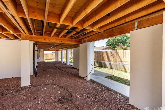 view of patio with fence