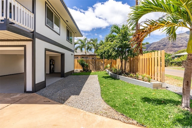 84-1001 Lahaina St Unit 1, Waianae, HI 96792 - view of yard featuring a mountain view and fence