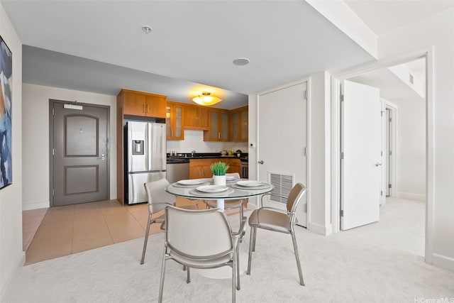 1009 Kapiolani Blvd Unit 3708, Honolulu, HI 96814 - dining space with light carpet