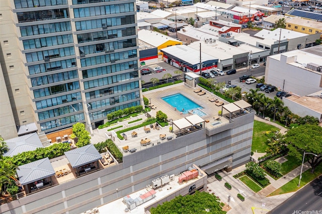1009 Kapiolani Blvd Unit 3708, Honolulu, HI 96814 - drone / aerial view of a pool area