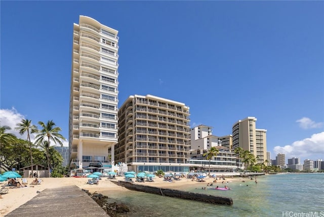 view of property featuring a water view