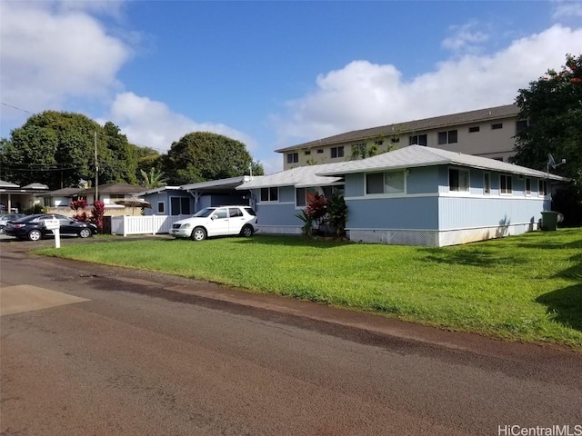 36 Ilima St, Wahiawa, HI 96786 - view of front facade with roof with shingles and a front lawn