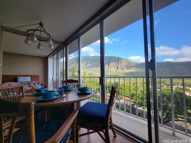 84-680 Kili Dr Unit C810, Waianae, HI 96792 - sunroom featuring a mountain view