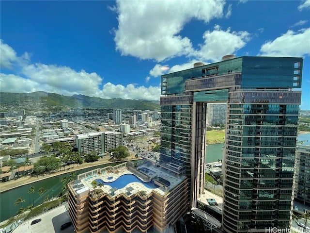 view of city featuring a water view