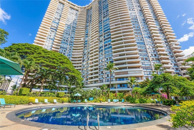 view of pool