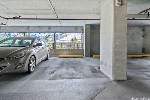 view of parking deck