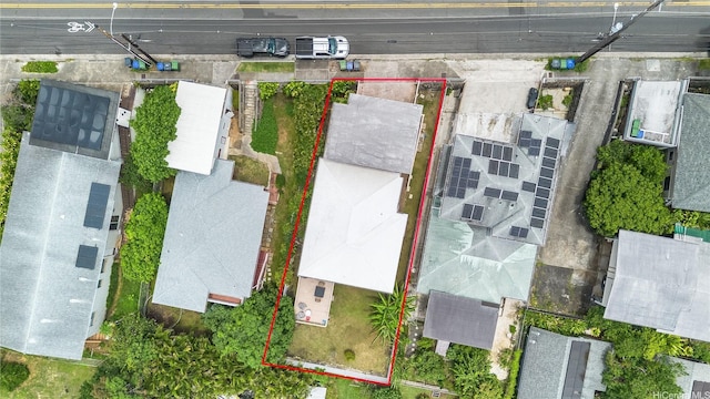1924 10th Ave, Honolulu, HI 96816 - aerial overview of property's location featuring property parcel outlined