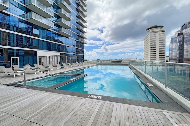 view of community pool
