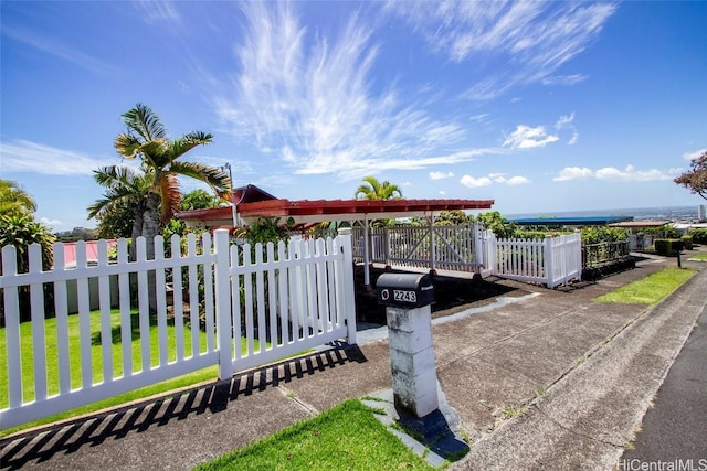 dock area featuring fence