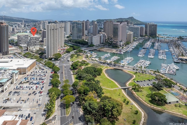 419 Atkinson Dr Unit 1603, Honolulu, HI 96814 - view of urban area with a large body of water and a marina