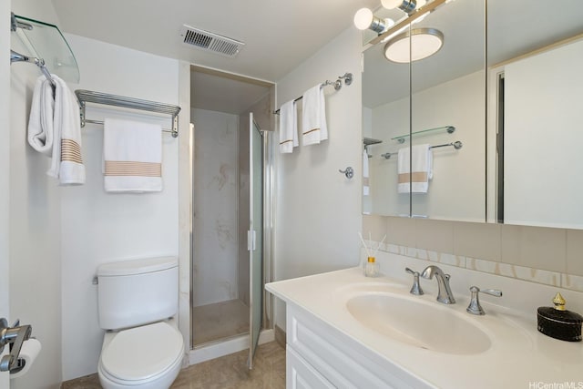 419 Atkinson Dr Unit 1603, Honolulu, HI 96814 - bathroom featuring toilet, a shower stall, and vanity