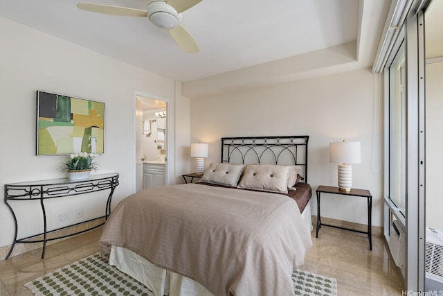 419 Atkinson Dr Unit 1603, Honolulu, HI 96814 - bedroom featuring ensuite bathroom and ceiling fan