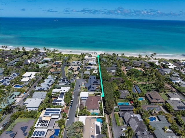 61 Kai One Pl, Kailua, HI 96734 - aerial view of property's location with nearby suburban area