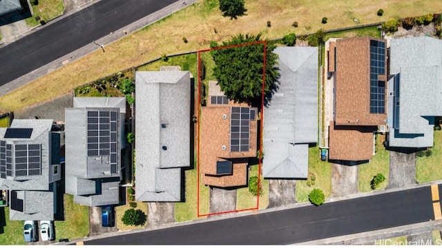 birds eye view of property featuring a residential view