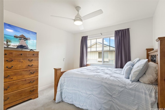 91-1159 Kanela St Unit M30, Ewa Beach, HI 96706 - bedroom featuring light carpet and a ceiling fan