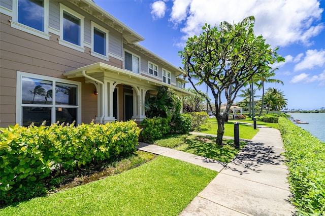 520 Lunalilo Home Rd Unit V1406, Honolulu, HI 96825 - view of front of home featuring a water view and a front lawn