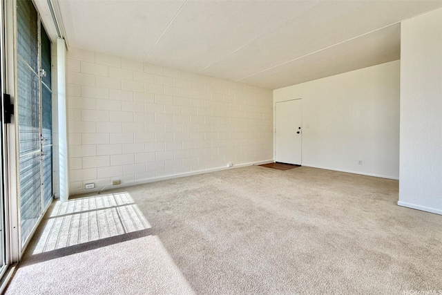 95-029 Kuahelani Ave Unit 331, Mililani, HI 96789 - unfurnished room with carpet floors and concrete block wall