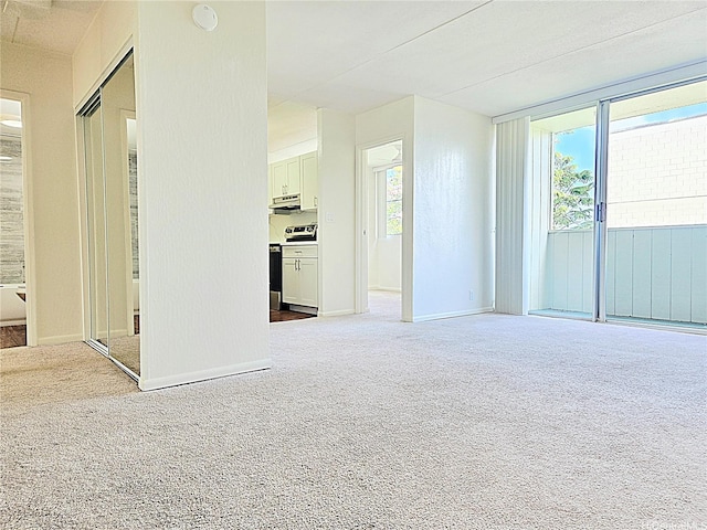 95-029 Kuahelani Ave Unit 331, Mililani, HI 96789 - unfurnished living room with carpet floors and baseboards