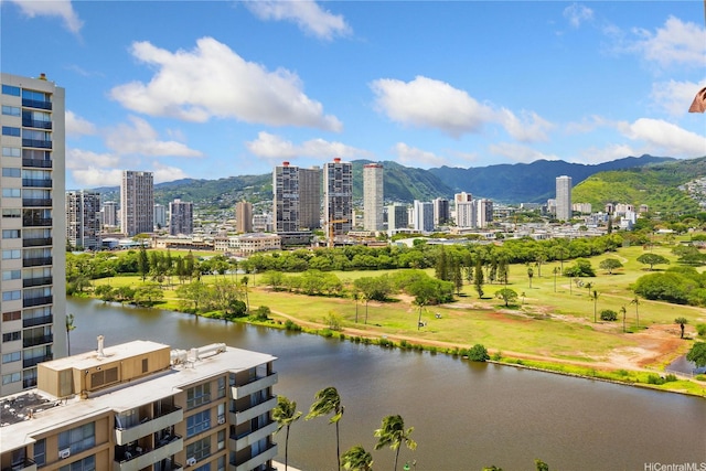 2345 Ala Wai Blvd Unit 1806, Honolulu, HI 96815 - view of city featuring a water and mountain view