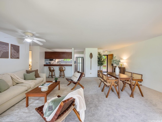 46-109 Konohiki St Unit 3913, Kaneohe, HI 96744 - carpeted living room with a ceiling fan
