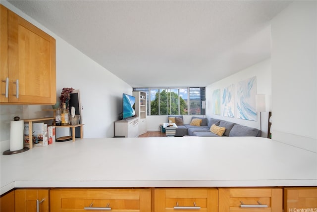 3030 Ala Ilima St Unit 301, Honolulu, HI 96818 - kitchen with light countertops, open floor plan, and a peninsula