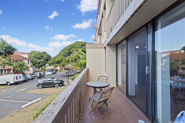 view of balcony