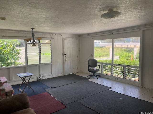 2929 Laelae Way, Honolulu, HI 96819 - tiled living room with a textured ceiling