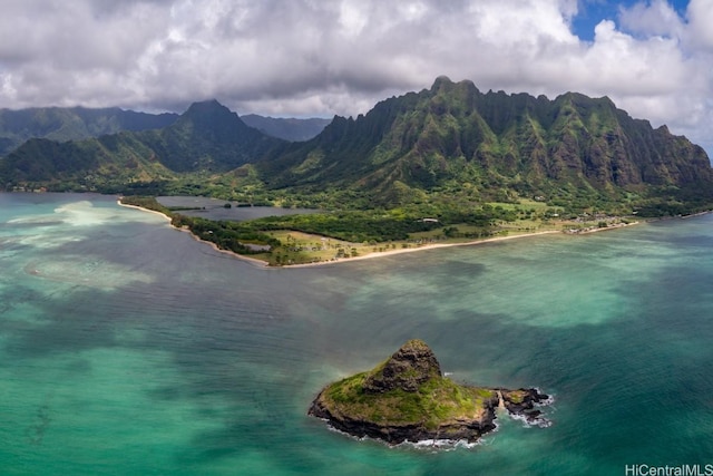 53-549 Kamehameha Hwy Unit 514, Hauula, HI 96717 - birds eye view of property featuring a water and mountain view