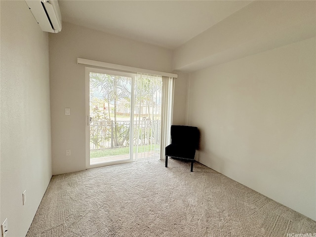91-3525 Kauluakoko St Unit 2213, Ewa Beach, HI 96706 - living area with a wall mounted air conditioner, carpet, and healthy amount of natural light