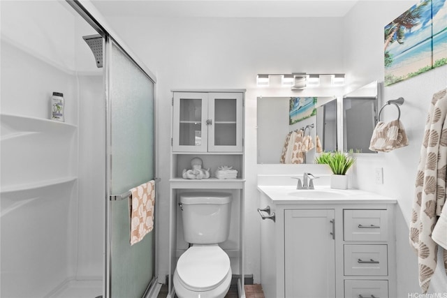 95-510 Wikao St Unit F206, Mililani, HI 96789 - full bathroom with a stall shower, vanity, and toilet