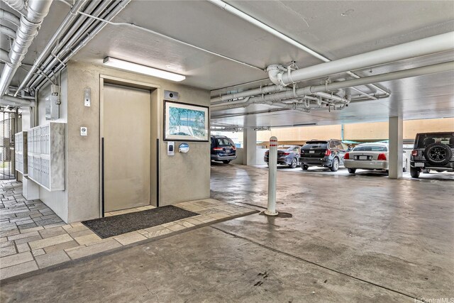 view of parking deck