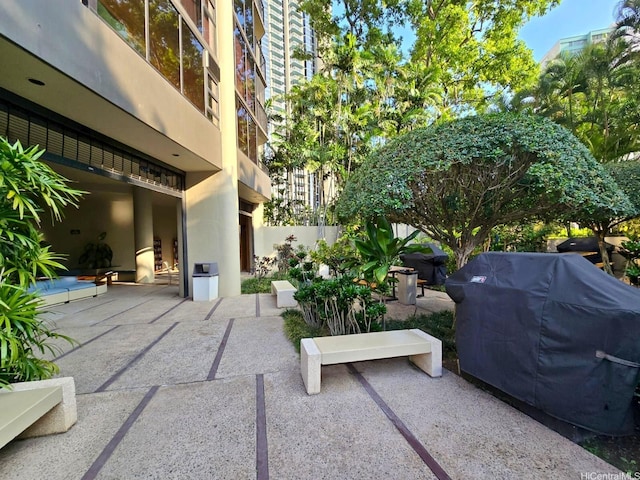 60 N Beretania St Unit 3209, Honolulu, HI 96817 - view of patio / terrace featuring grilling area