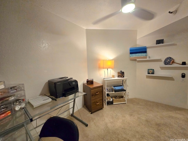 60 N Beretania St Unit 3209, Honolulu, HI 96817 - office featuring light colored carpet and ceiling fan