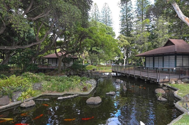 1511 Nuuanu Ave Unit 337, Honolulu, HI 96817 - dock area with a gazebo and a deck