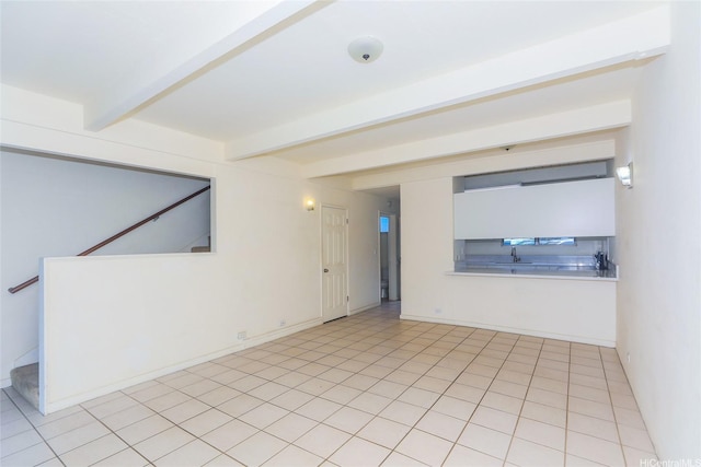 4202 Keanu St Unit 4, Honolulu, HI 96816 - unfurnished room with beam ceiling
