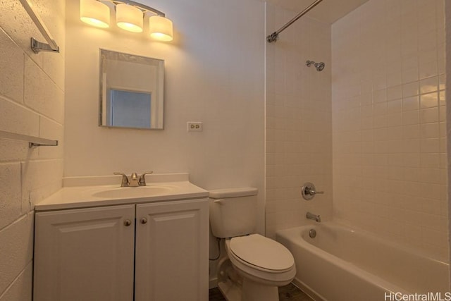 5122 Likini St Unit 616, Honolulu, HI 96818 - full bathroom featuring toilet, vanity, and  shower combination