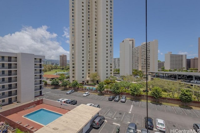 5122 Likini St Unit 616, Honolulu, HI 96818 - view of swimming pool featuring a view of city