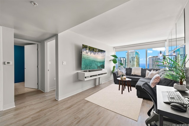 1009 Kapiolani Blvd Unit 4006, Honolulu, HI 96814 - living area featuring wood finished floors