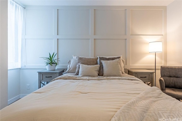 bedroom with baseboards
