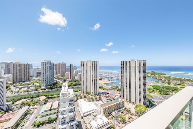 410 Atkinson Dr Unit 3326, Honolulu, HI 96814 - birds eye view of property with a water view and a view of city