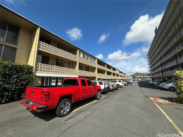 view of uncovered parking lot